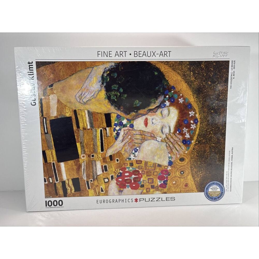 Eurographics Fine Art Gustav Klimt The Kiss Detail Puzzle 1000 Piece New, Sealed